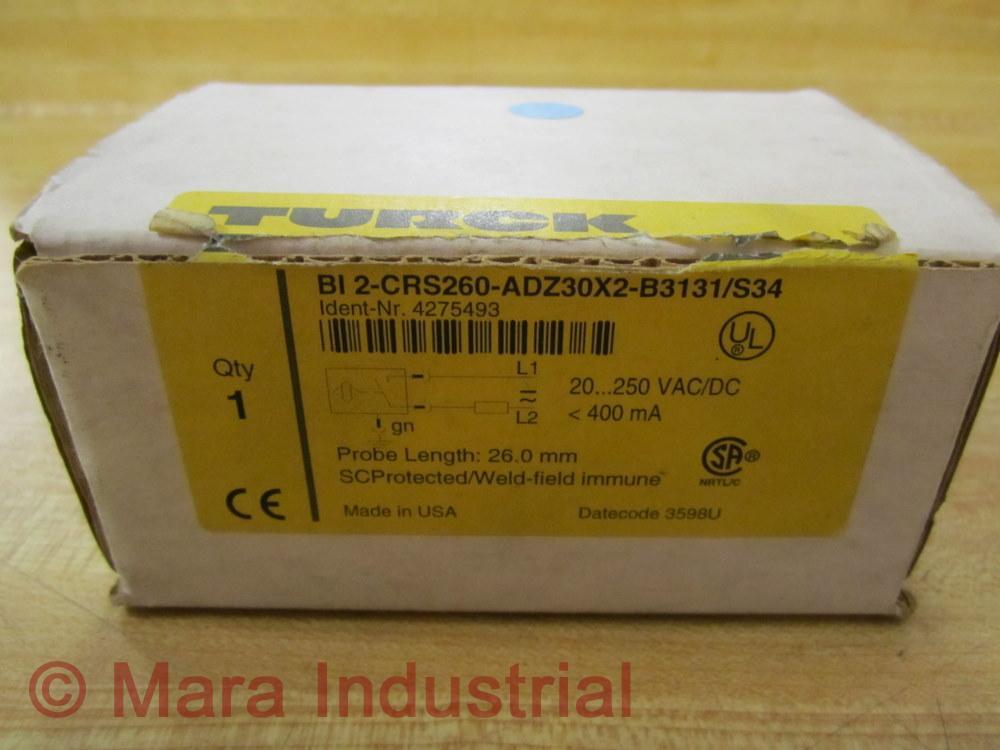 Turck BI-2-CRS260-ADZ30X2-B3131/S34 Position Sensor 4275493