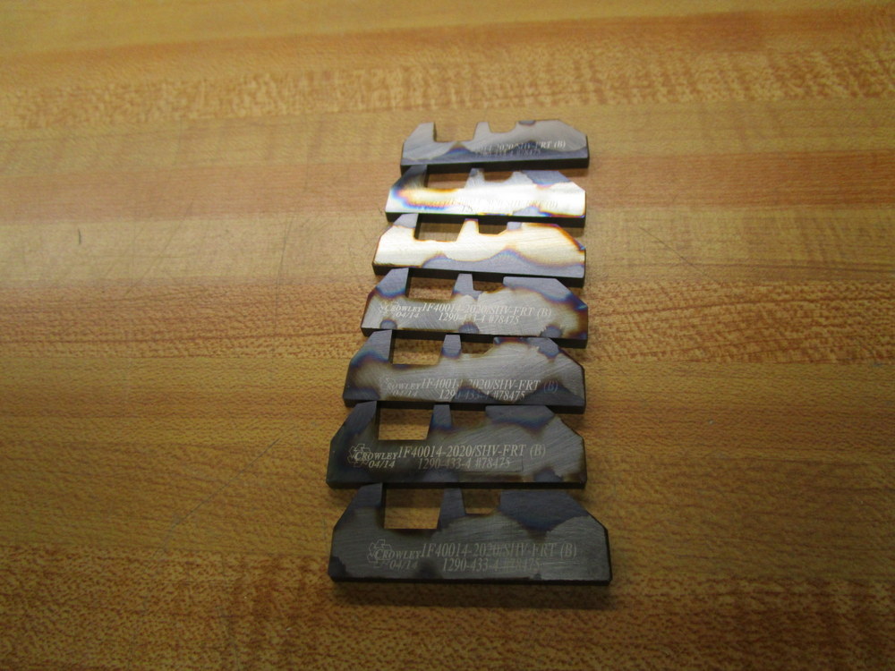 Crowley Tool 1F40014-2020 SHV-FRT (B) Insert 1290-433-4 4/14 (Pack of 7)