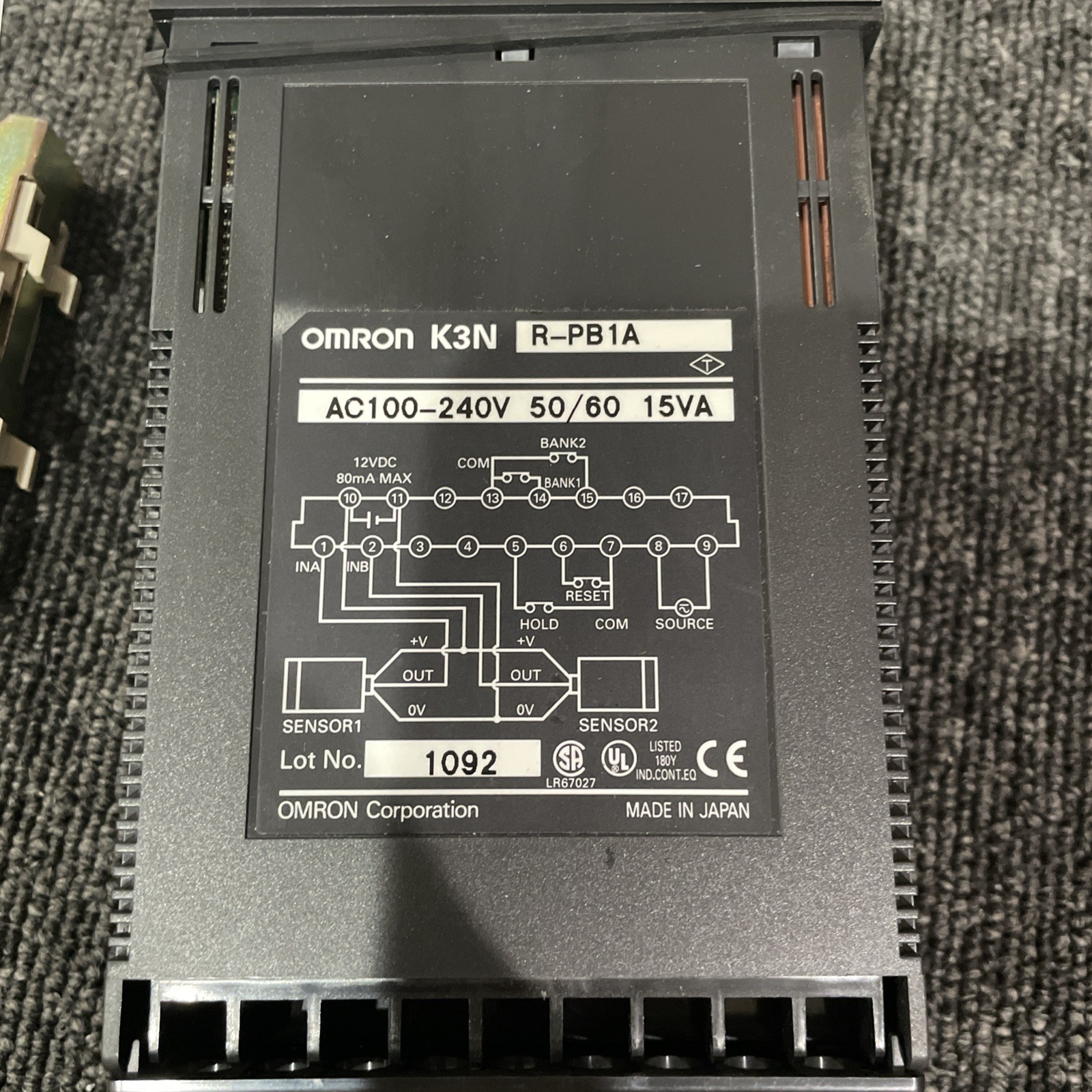 OMRON K3NR-PB1A FREQUENCY/RATE METER 100-240VAC 50/60HZ