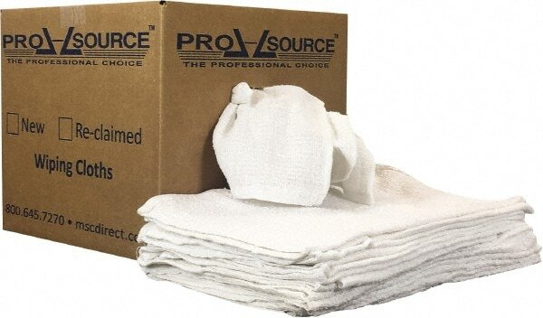 PRO SOURCE Cotton Terry Bar Mop Towels: 16″ x 19″ w/ Hemmed Edges, 10 lb Box