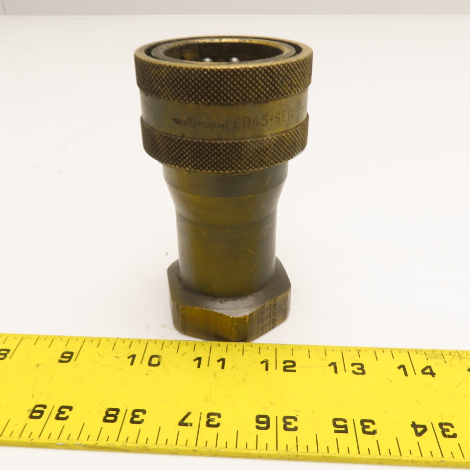 Aeroquip FD45-1088-16-16 1″ NPT Brass Quick Disconnect Hydraulic Coupling Socket
