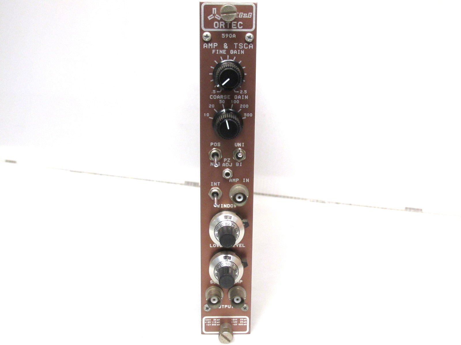 EG&G ORTEC 590A Amplifier & TSCA plug-in module, Excellent working cond. NIM bin