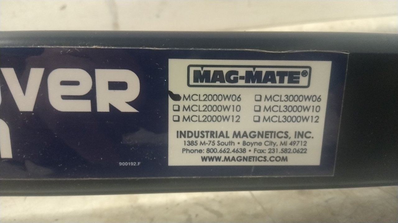 Mag-Mate MCL2000W06 400 Lb Capacity Magnetic Lid Lifter Dolly