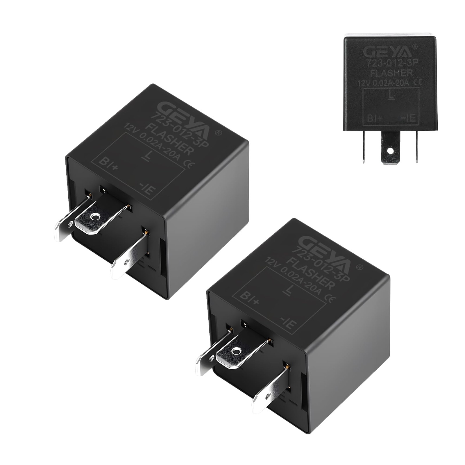 Pcs 3 Pin Electronic Flasher Relay, 1V 0.0A-0A Turn Signal Relays, Led Light