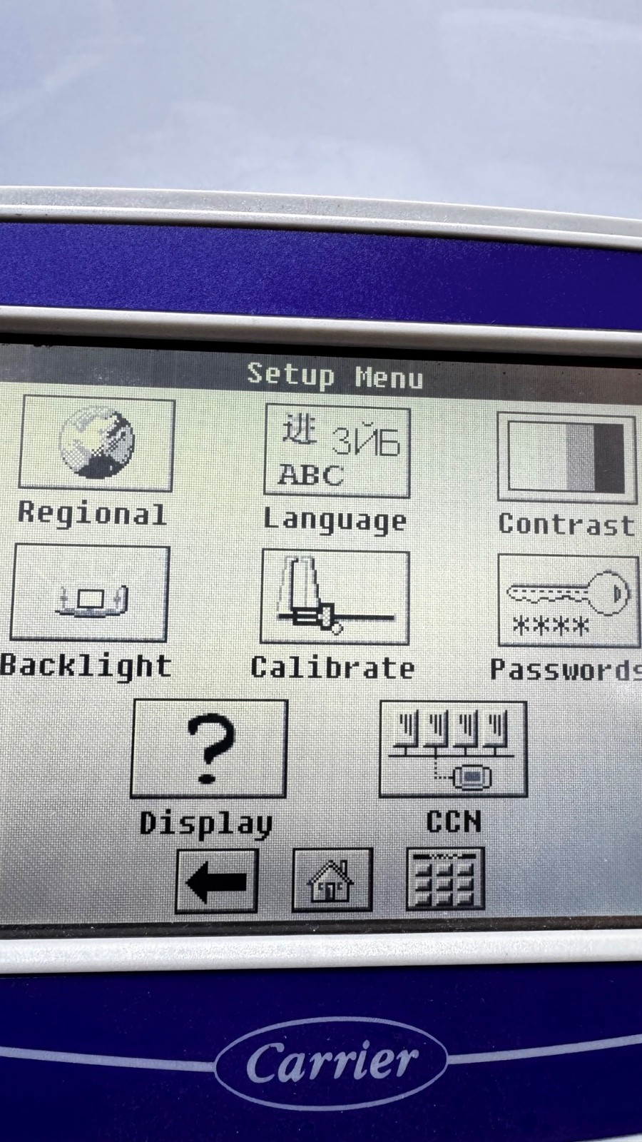 Carrier 33CNTPILOT-01-R Touch Screen Display Operator