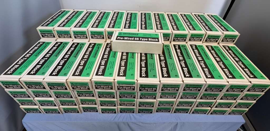*LOT OF 109* *NEW* Ortronics Pre-Wired 66 Type Block Part OR-8050M157B
