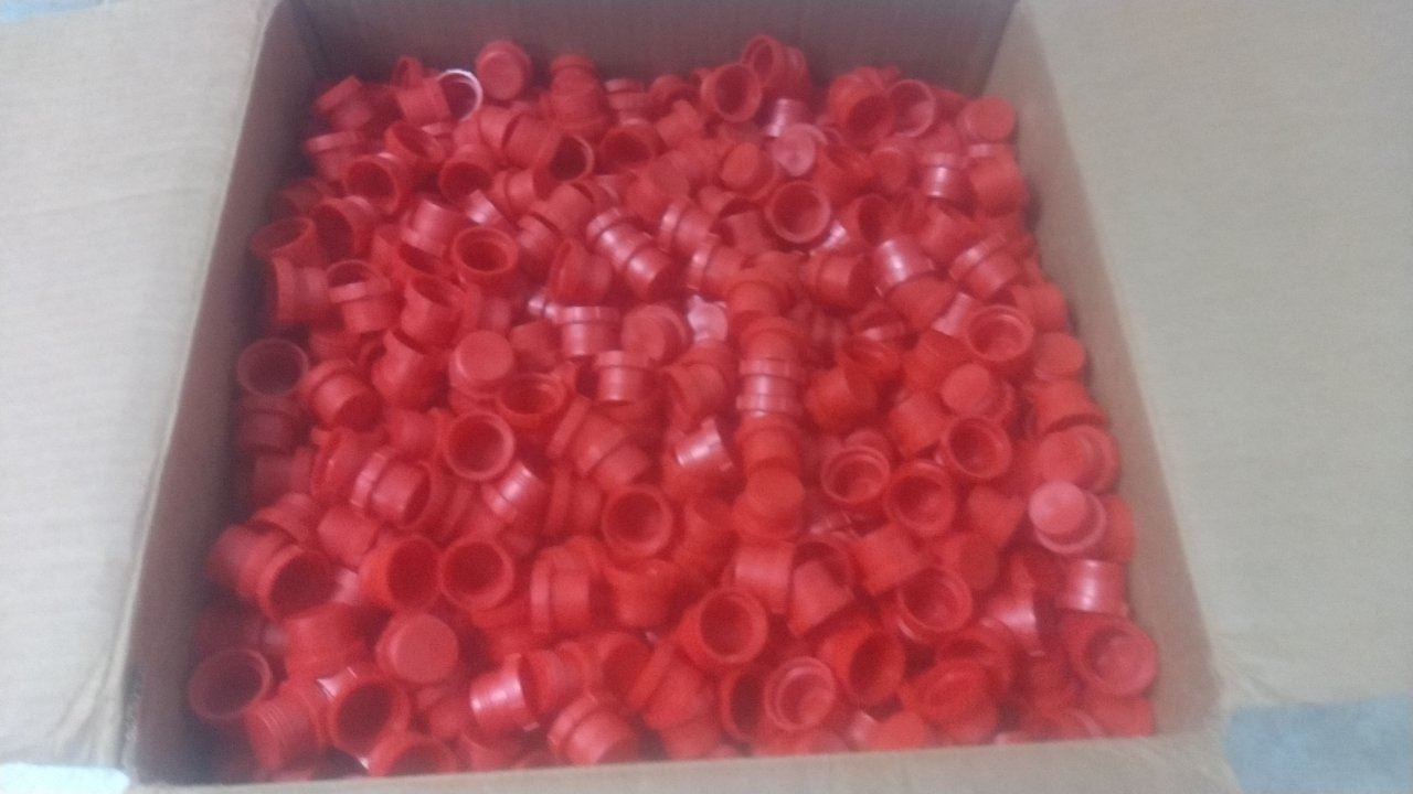 Caplugs PDF-100 356301HB 2,500 Pk 1.16 In Overall Diameter Red Threaded Plug