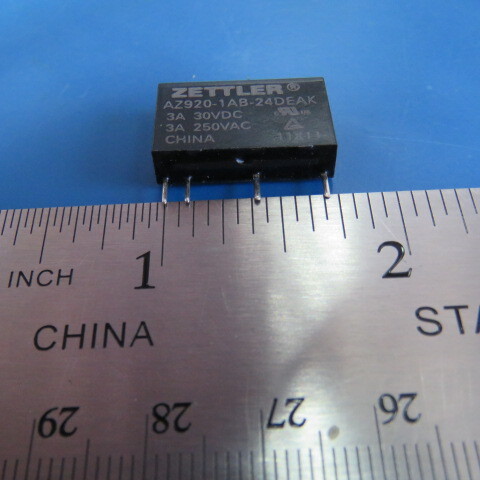 ZETTLER AZ920-1AB-24DEAK Qty of 10 per Lot E-M RELAY,1 FORM A,SPST-NO,MBB,DC,RA
