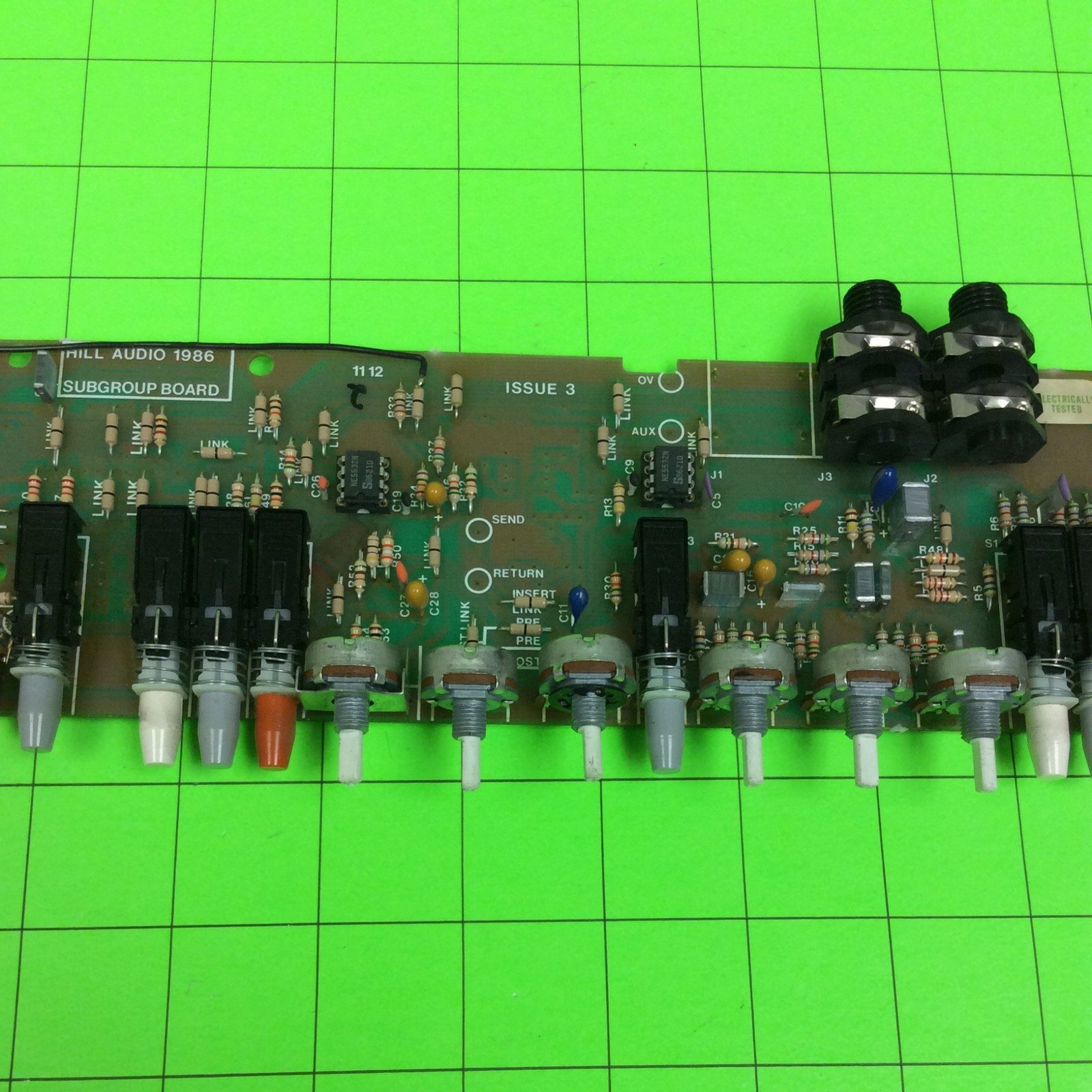 Hill MM1X Audio Mixer Subgroup Board (2 Port)
