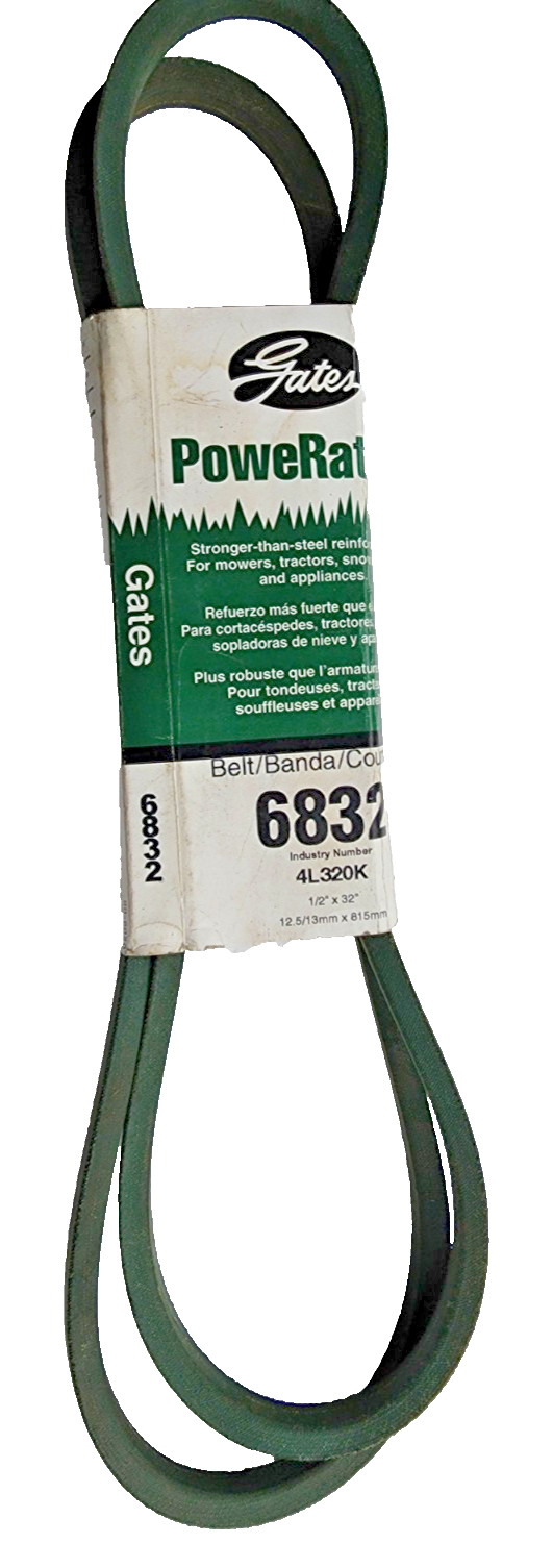 (Lot of 2) Gates 6832 Power Equipment Accessory Drive Belt -1/2″ X 32″