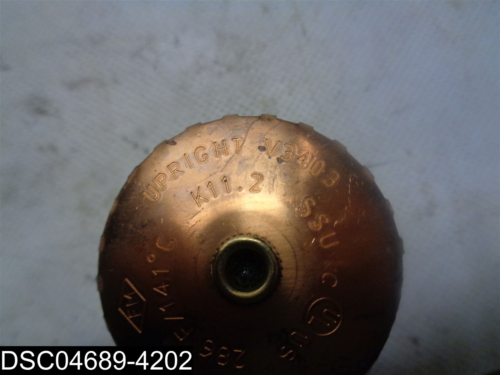 2022 V3403 Upright Sprinkler Brass Piece