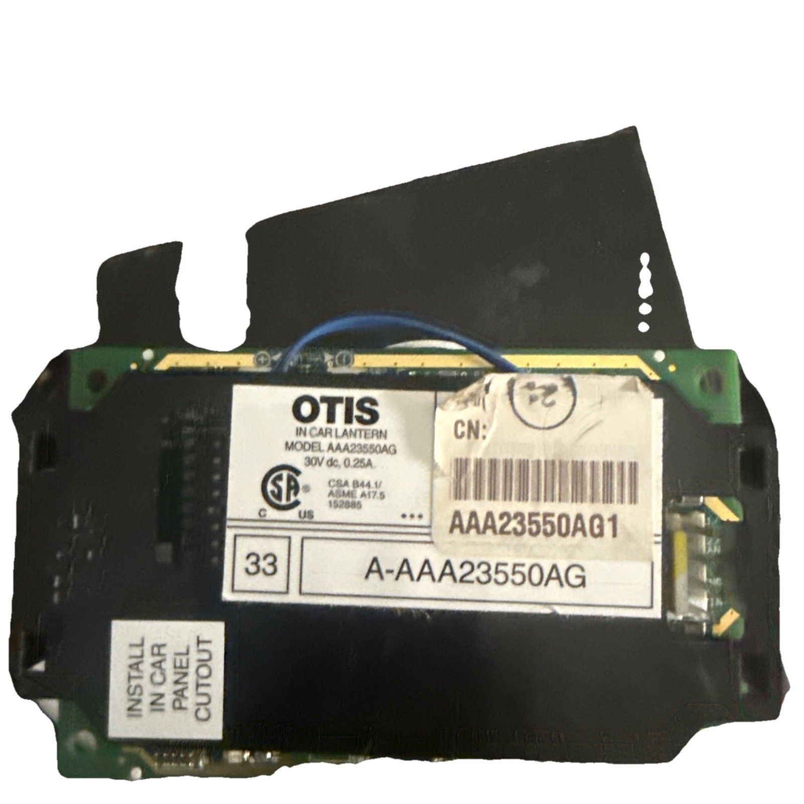 Otis Elevator In-Car Lantern Display AAA23550AG Logic Board P/N ABA26800BCK1 /H3