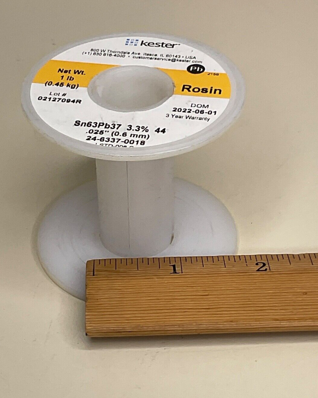 One (1) Medium Empty Plastic Spool for Rope Cable Wire Paracord 2.25″ Tall