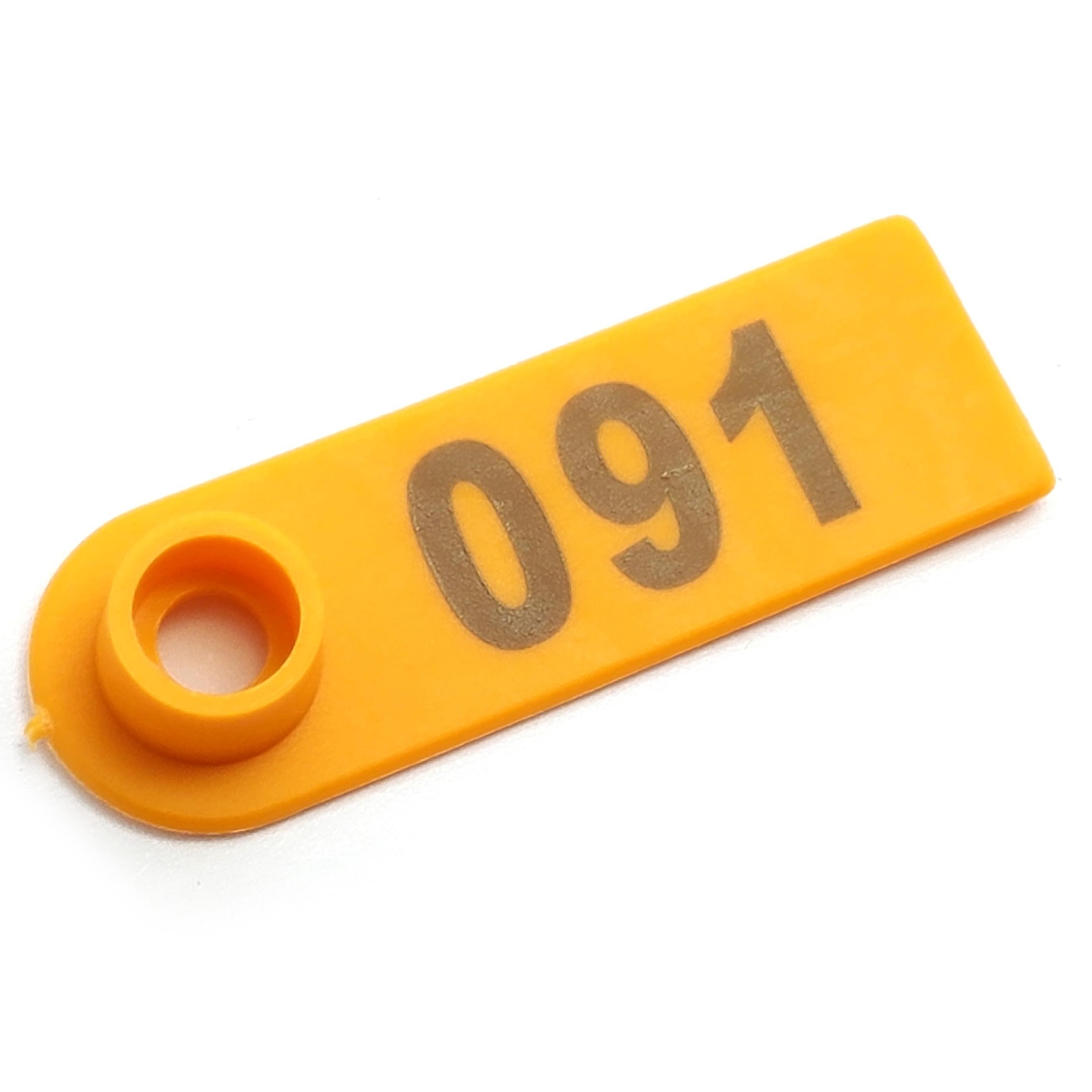 100x Orange 001-100 Number Plastic Livestock Ear Tag For Goat Sheep