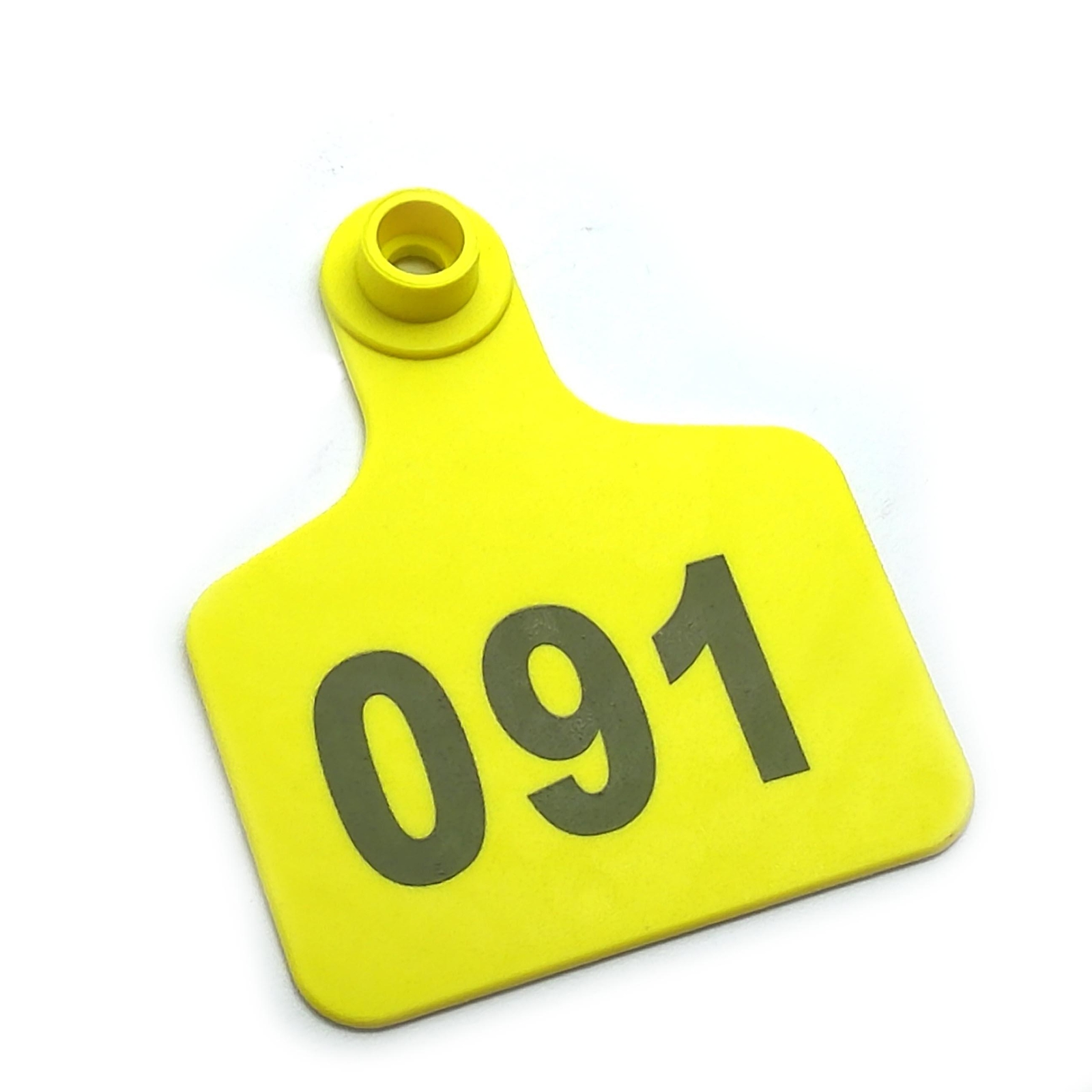 100x Yellow 001-100 Number Plastic Livestock Ear Tag 3″ x 2.4″ For Cow