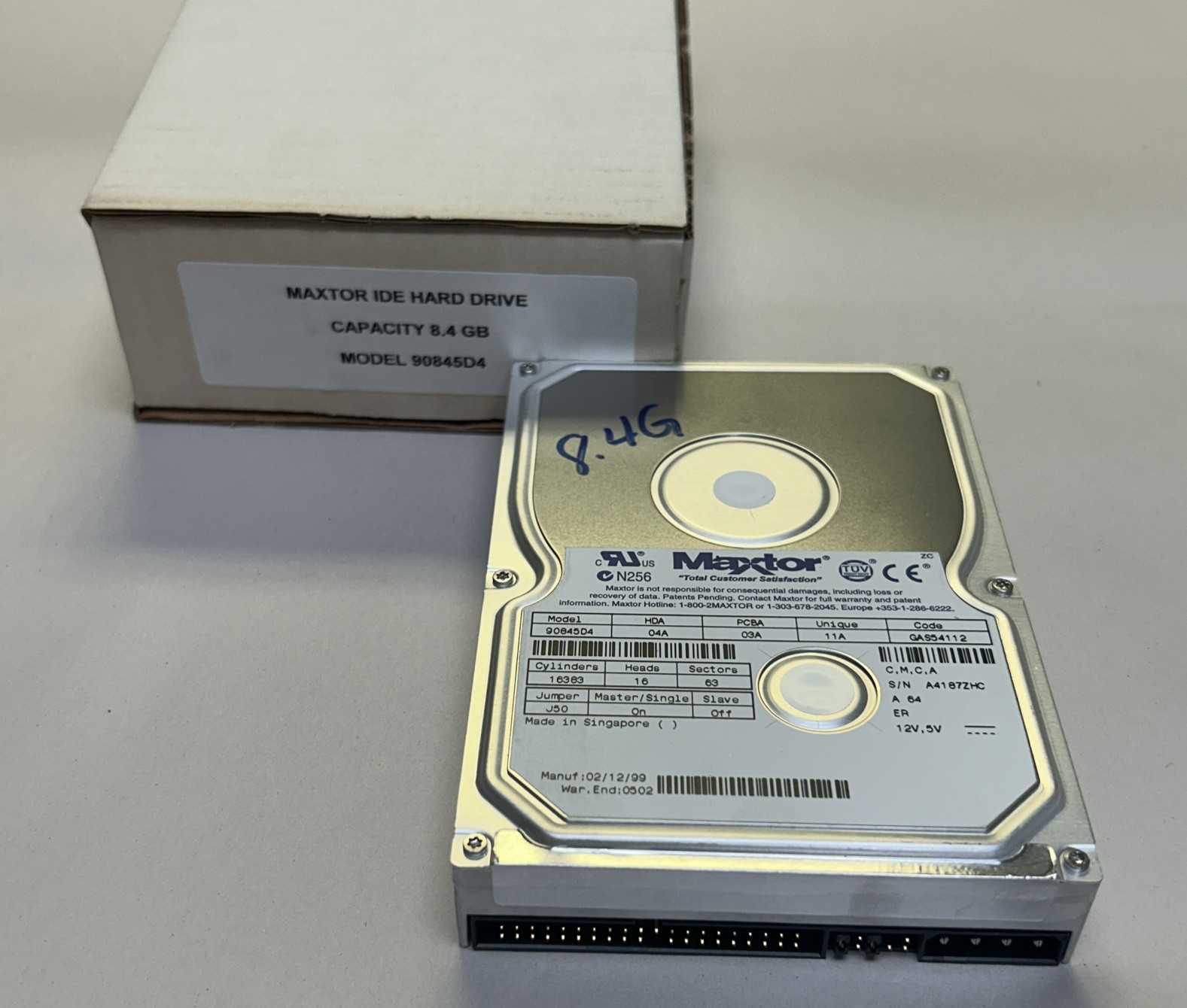 MAXTOR,90845D4,HARD DRIVE 8.4GB