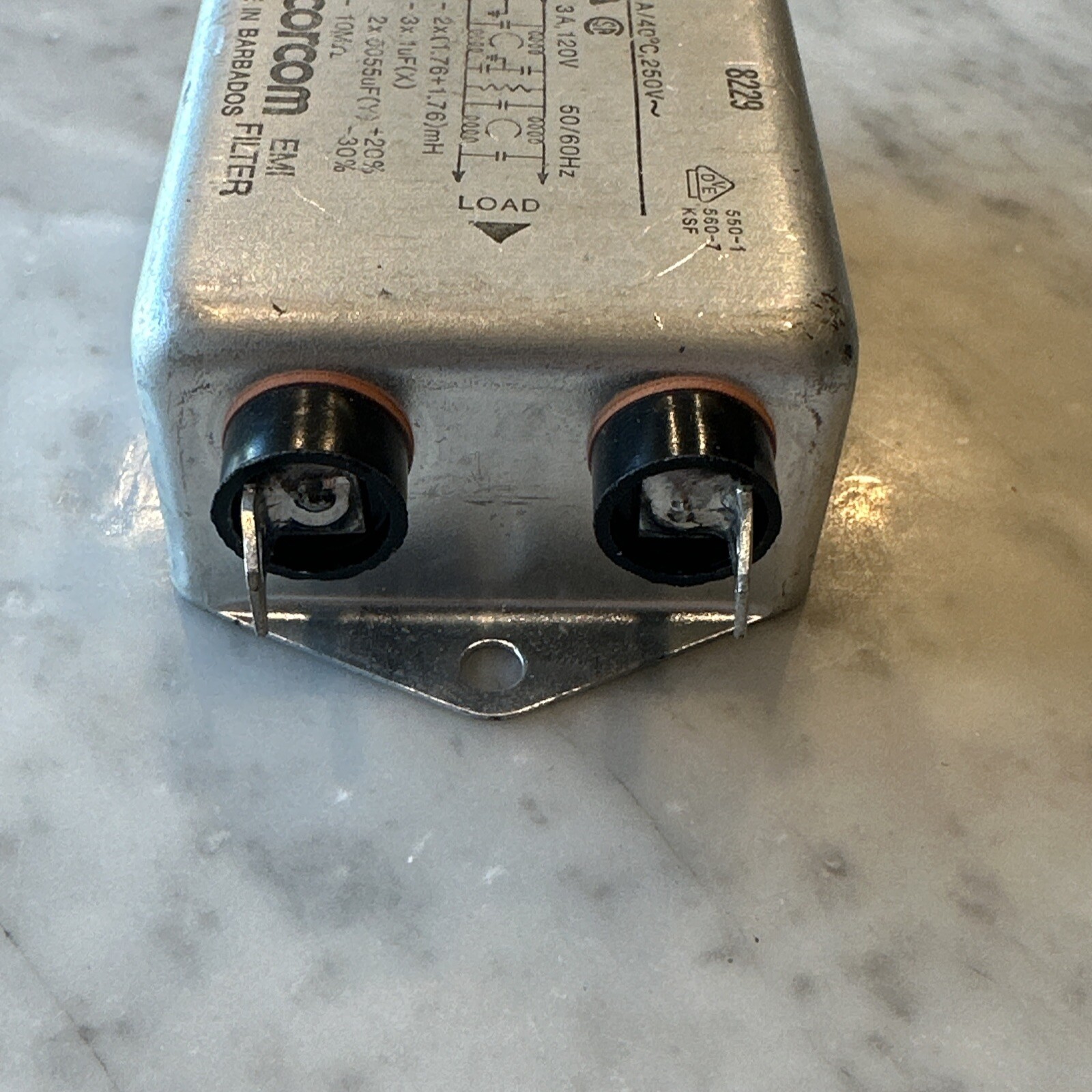 CORCOM F2554 3A 120V 50/60HZ 8229 EMI