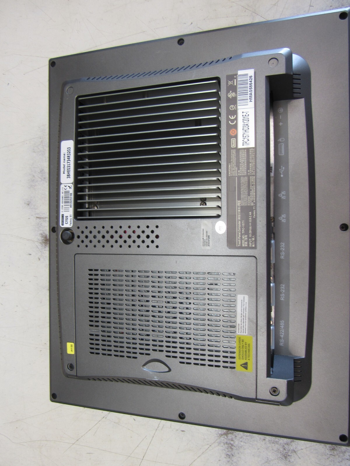 ABB TOUCH PANEL TPC11571 CONTROL TERMINAL 15″ COLOR 115VAC XLNT USED TAKEOUT !@!