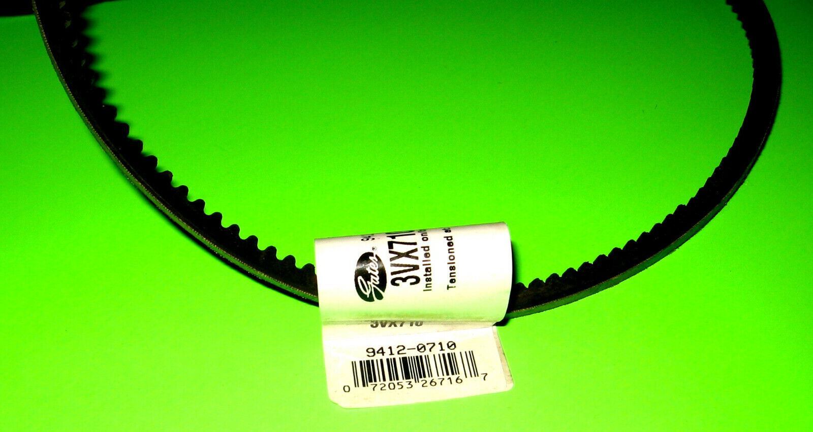 3VX710 Industrial V belt Notched Cogged Raw edge 3-VX-710 3VX 710 (3/8″ X 71″)