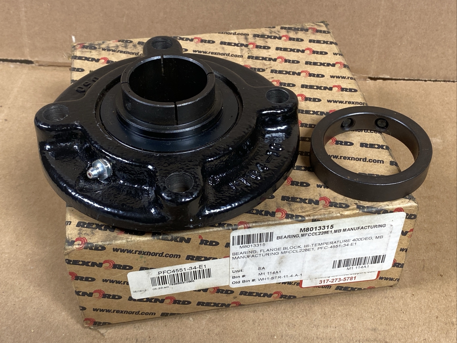 NEW Rexnord PFC4551-34-E1 4 Hole Flange Mount Bearing 1-3/4” PFC4-10 FAST SHIP