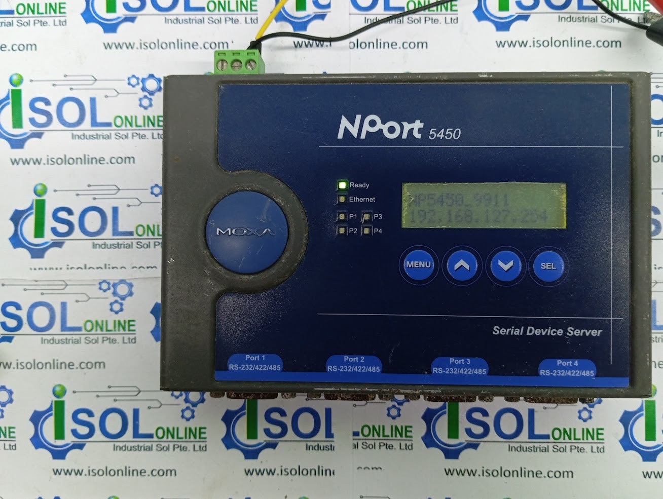 Moxa NPort 5450 Rev 1.2 Serial Device Server 1201054501011 4-Port RS-232/422/485