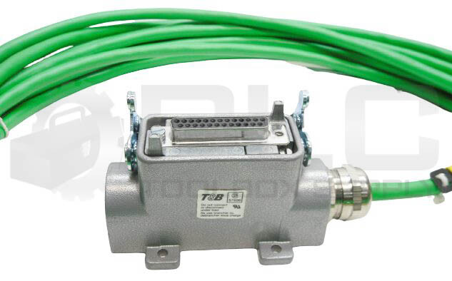 NEW T&B 57696 CONNECTOR HOUSING 25-PIN FML INSERT w/ CHIRON 8x2x0,14 CABLE 25ft