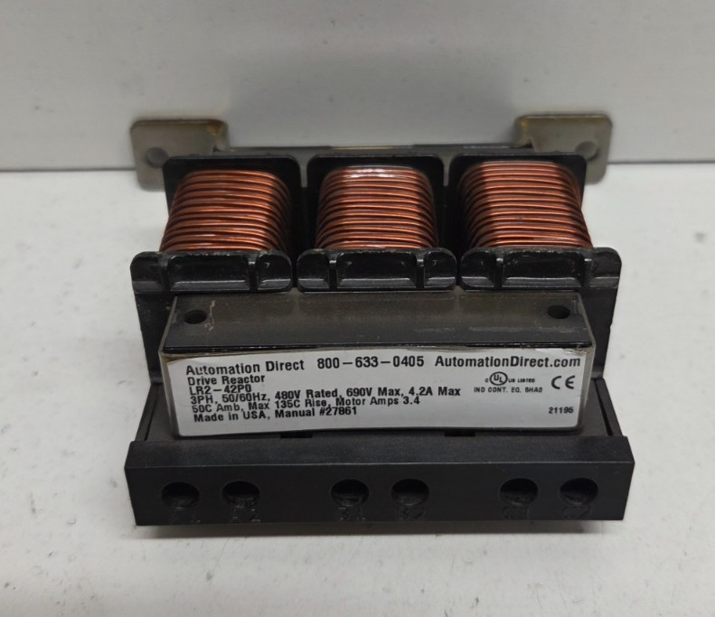 NEW NO BOX! AUTOMATIONDIRECT 460V 2HP 3.4A 3PH LINE REACTOR LR2-42P0