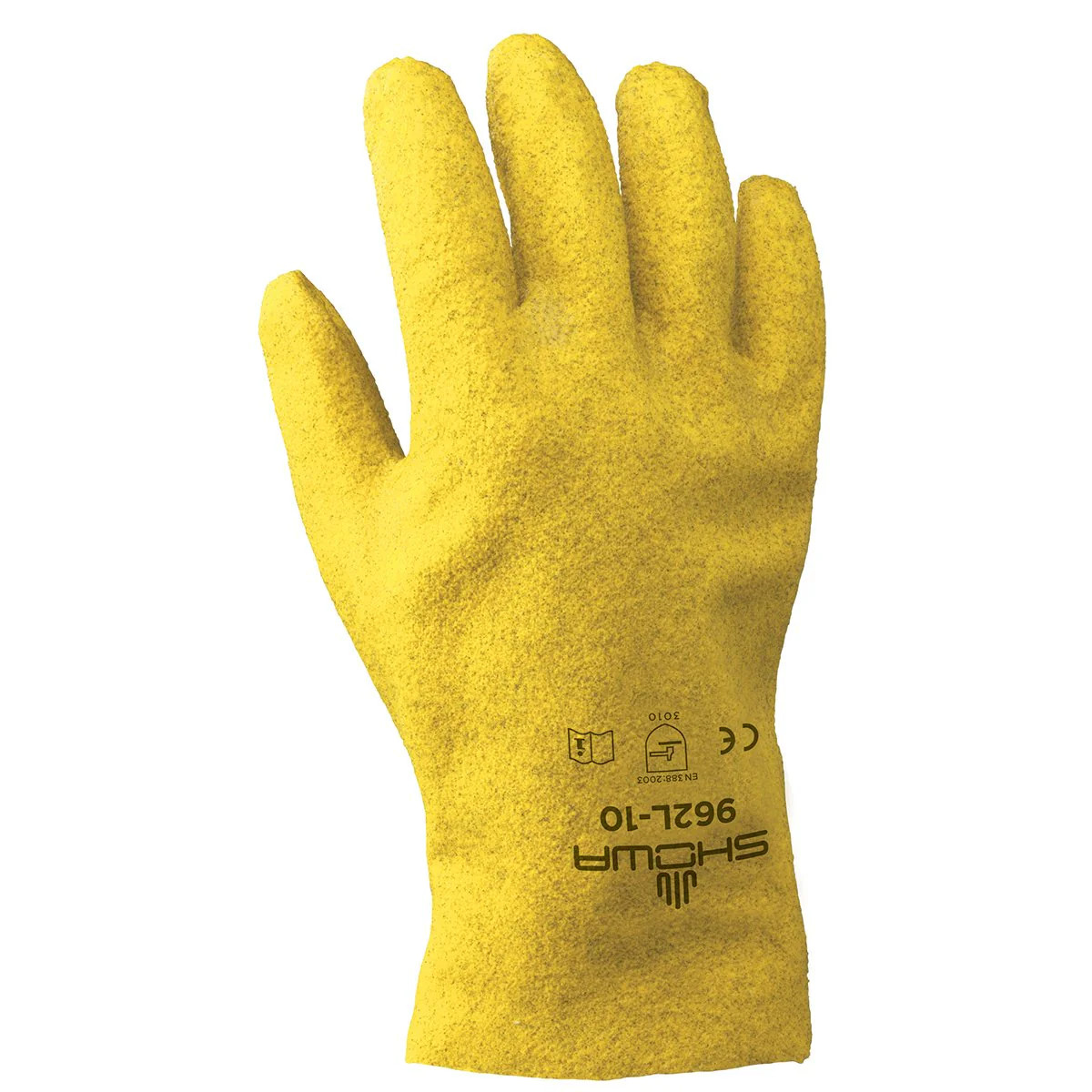 Showa 962XL Unisex Work Safety Gloves, Yellow, X-Large US