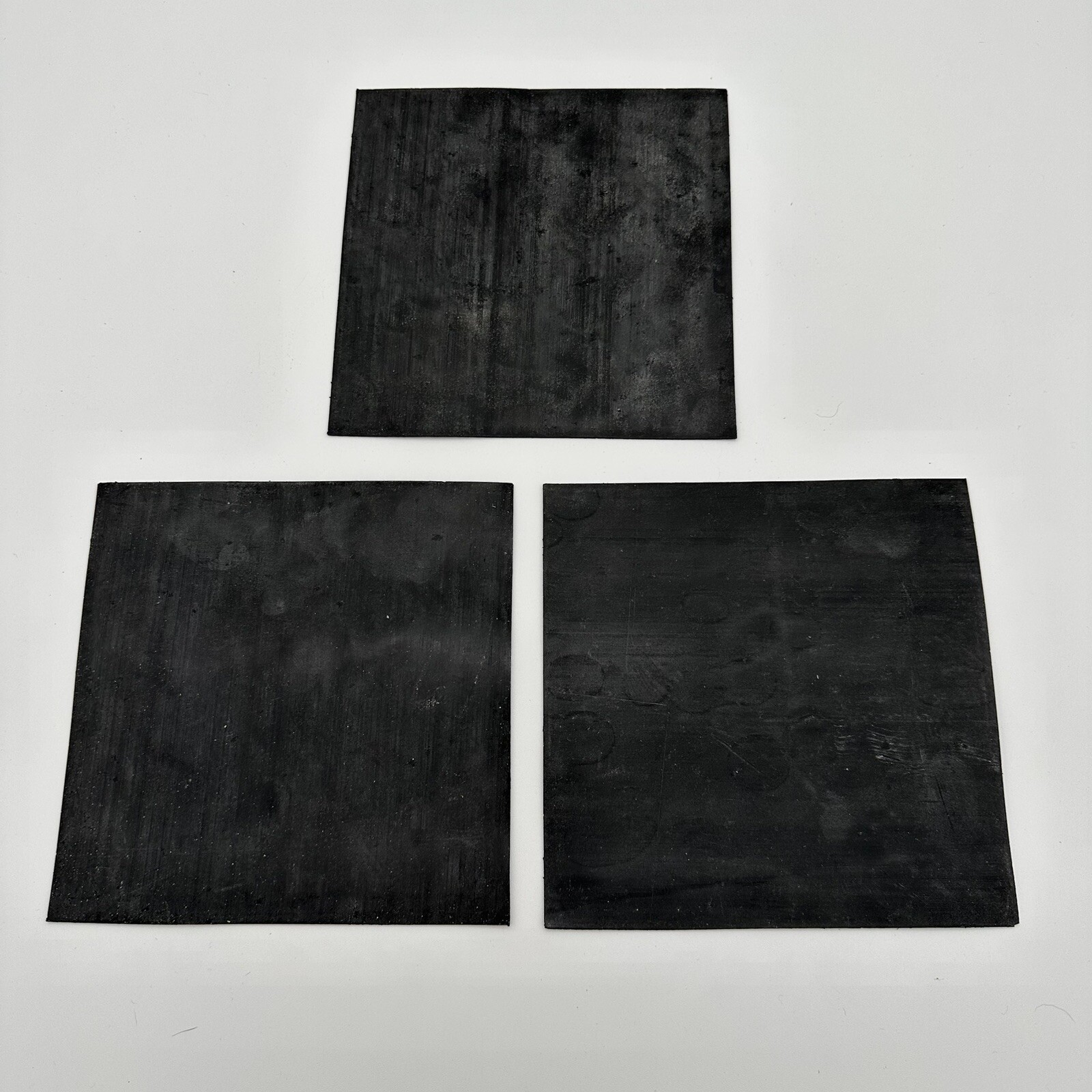 Set Of 3 Neoprene Rubber Gasket Plumbing Sheets Black 6″x6″x1/32″ Level Bumpers