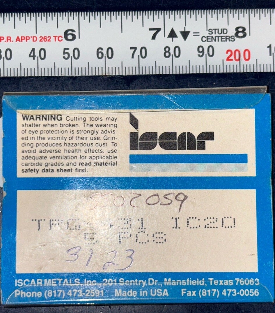ISCAR TPG-431 IC20 Lathe Turning Carbide Insert 5 Inserts