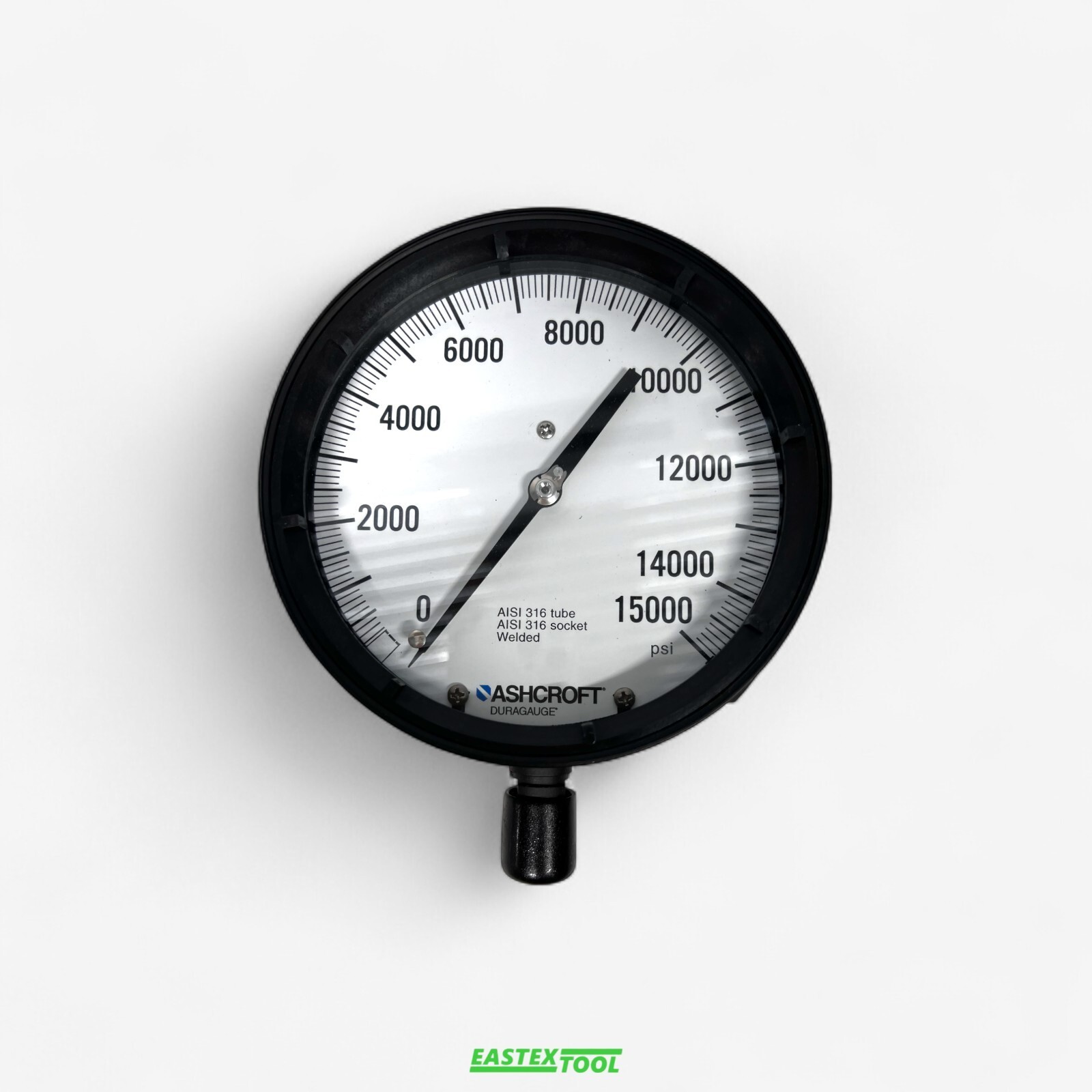 ASHCROFT 60-1379-SS-09L-15000# DURA GAUGE 9/16-18 UNF-2B CONNECTION 15000 PSI