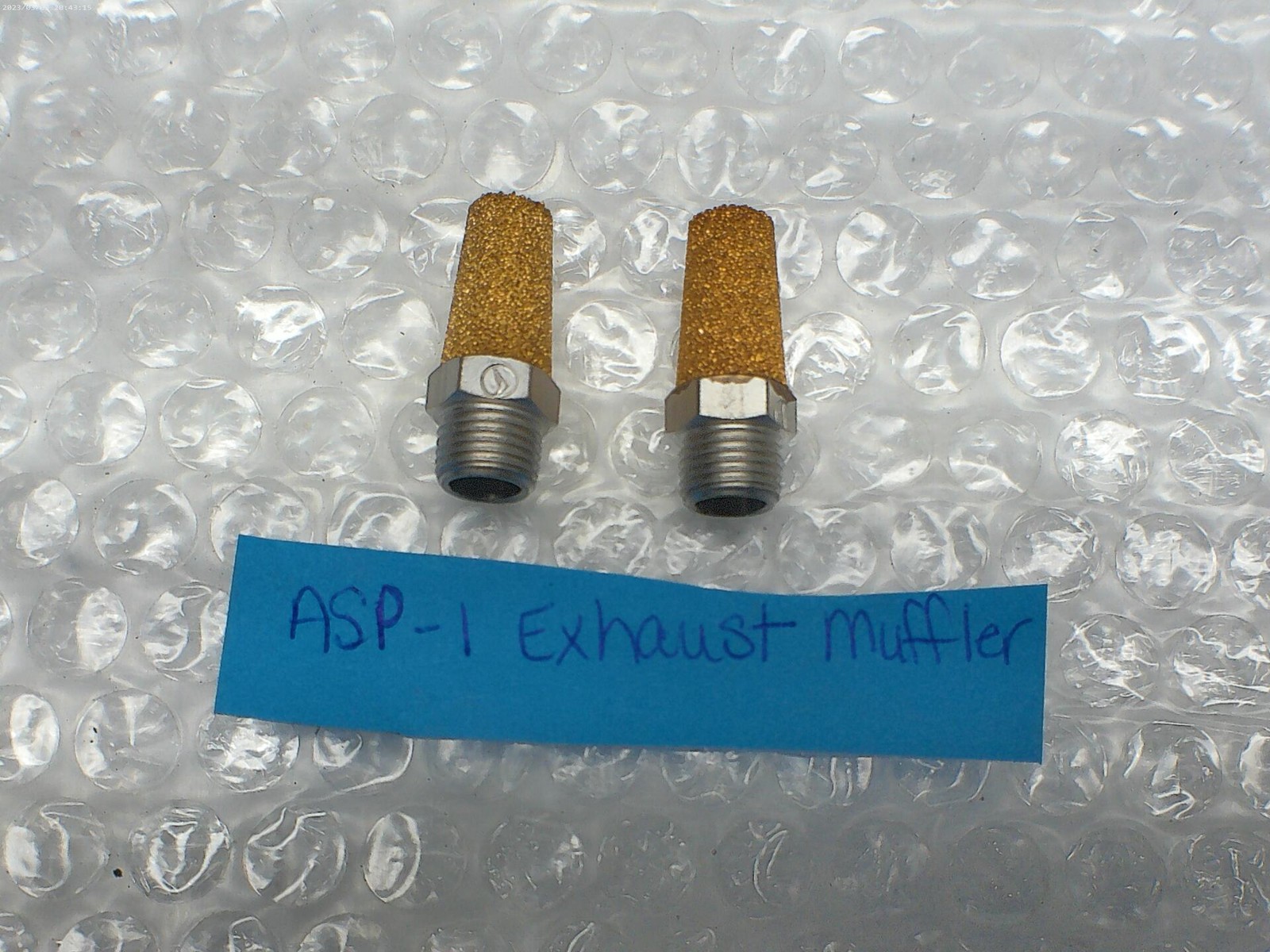 INDUSTRIAL SPARE ASP-1 EXHAUST MUFFLER LOT OF 2 NSNP