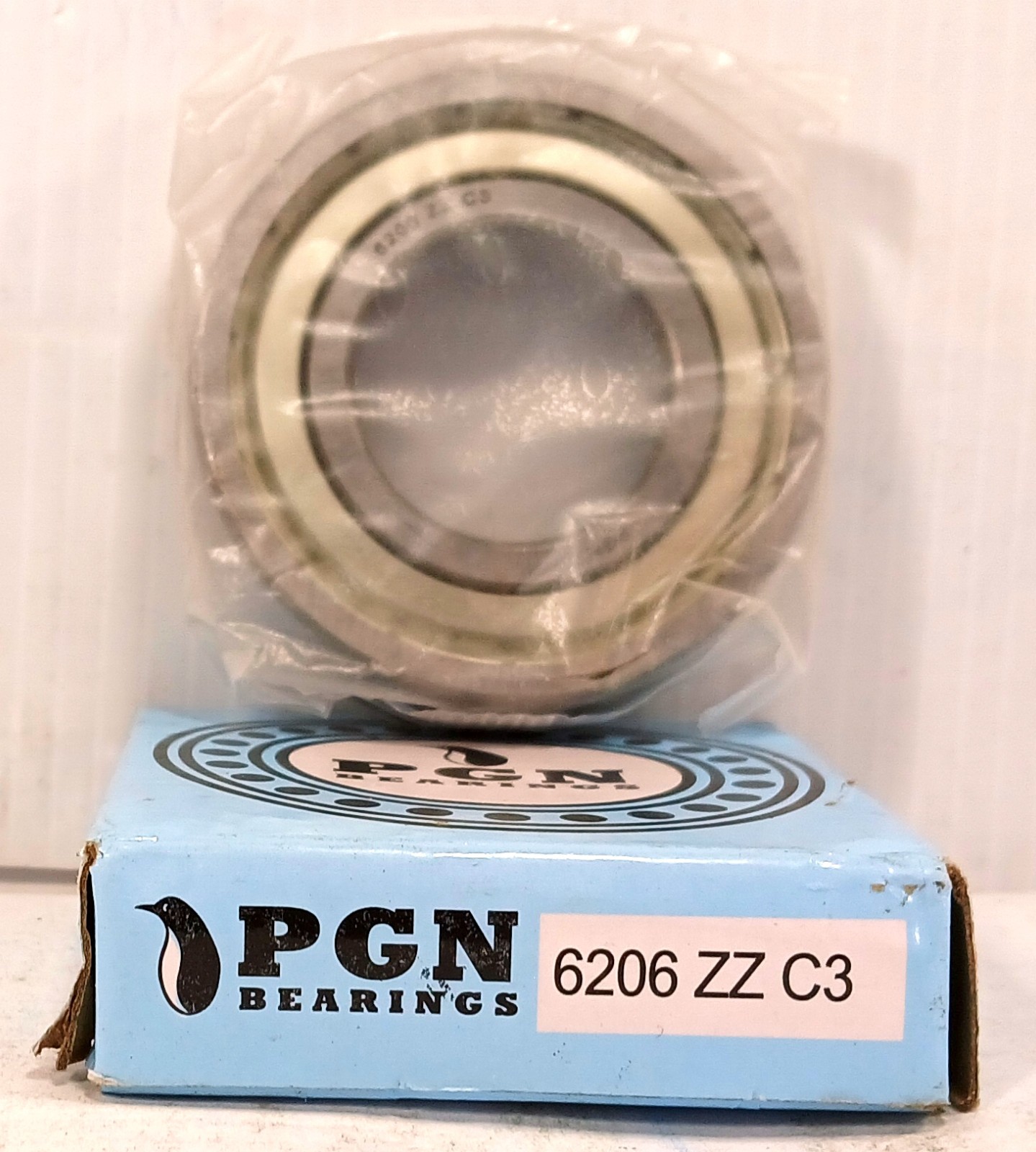 1 NEW PGN 6206 ZZ C3 30X62X16mm RADIAL DEEP GROOVE BALL BEARING NIB *MAKE OFFER*
