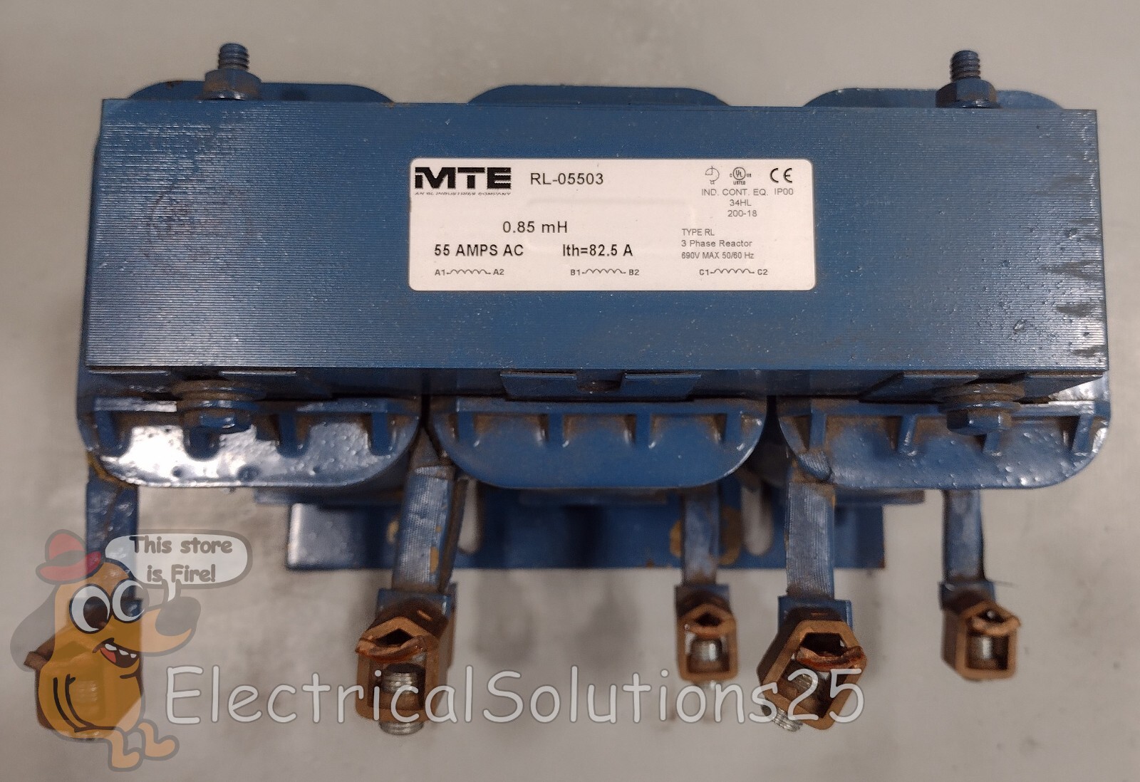 MTE CORPORATION 55 Amp Line Reactor RL-05503 FREE SHIPPING