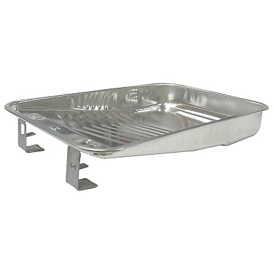 Weiler 2 Qt Galvanized Steel Paint Tray For 9 Inch Rollers & Liner