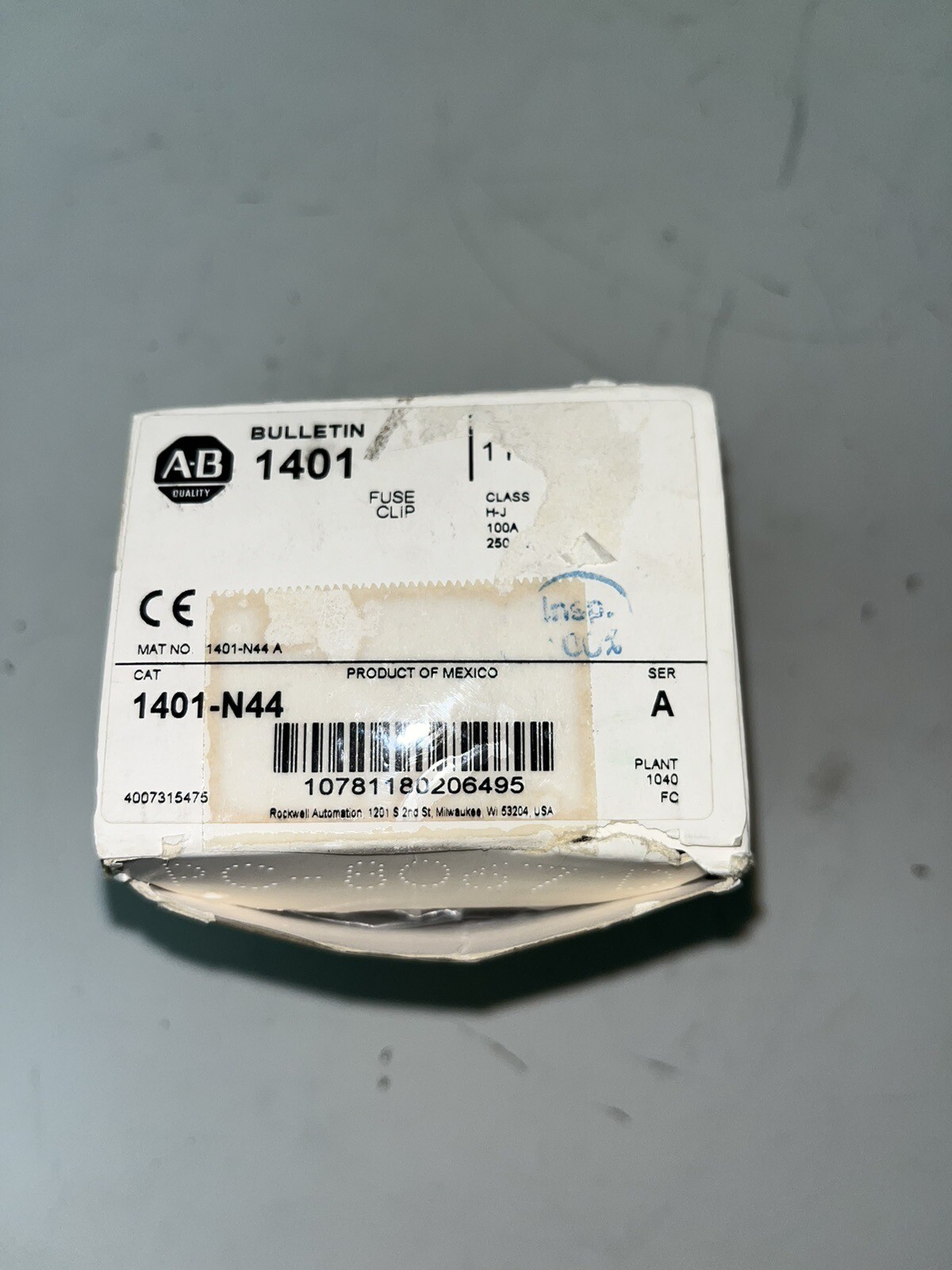New ALLEN-BRADLEY 1401-N44 Fuse Clip Kit New In Box Fast Shipping