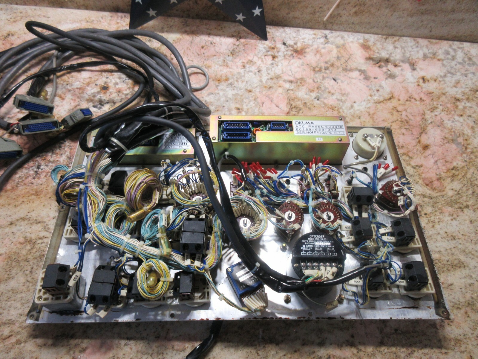 OKUMA MC-4VA CNC MILL OSP5000M MAIN OPERATOR PANEL E5406-019-099-1 E0189-653-014