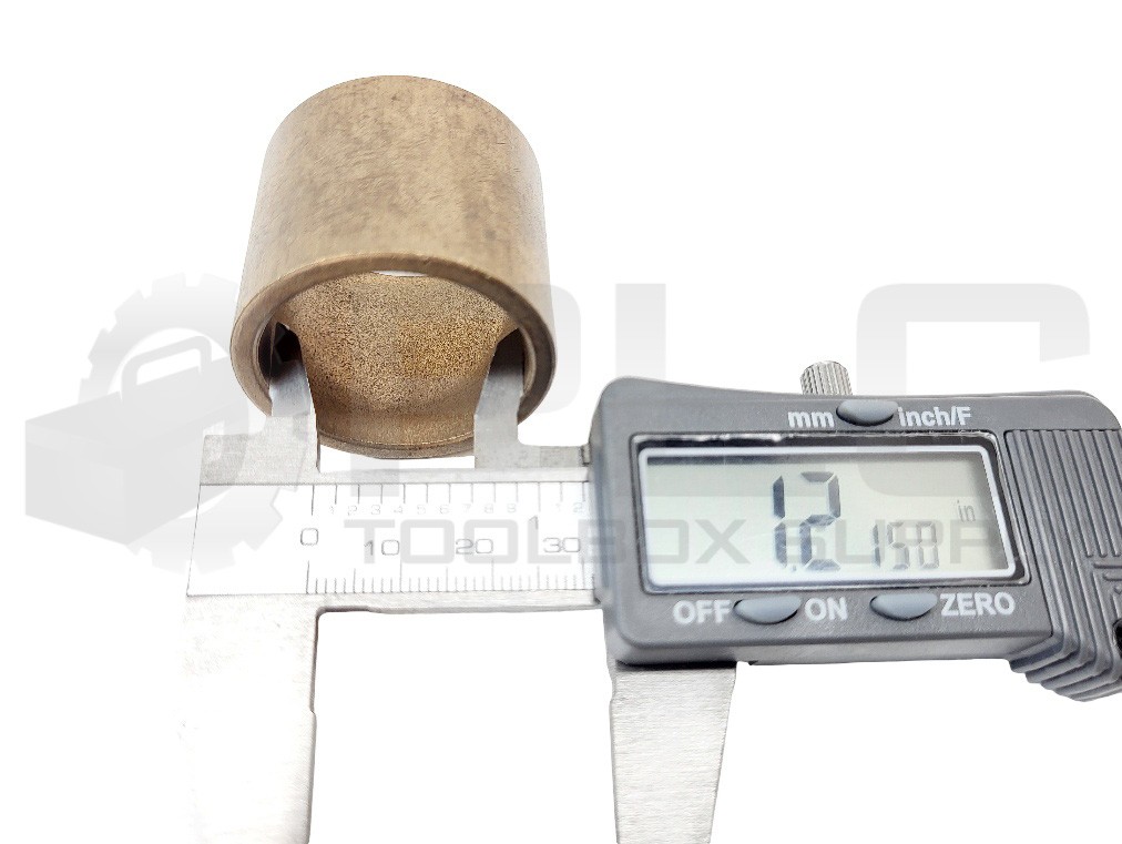 NEW LOT OF 2 BRONZE BUSHING 1.25IN H, 1.22IN ID