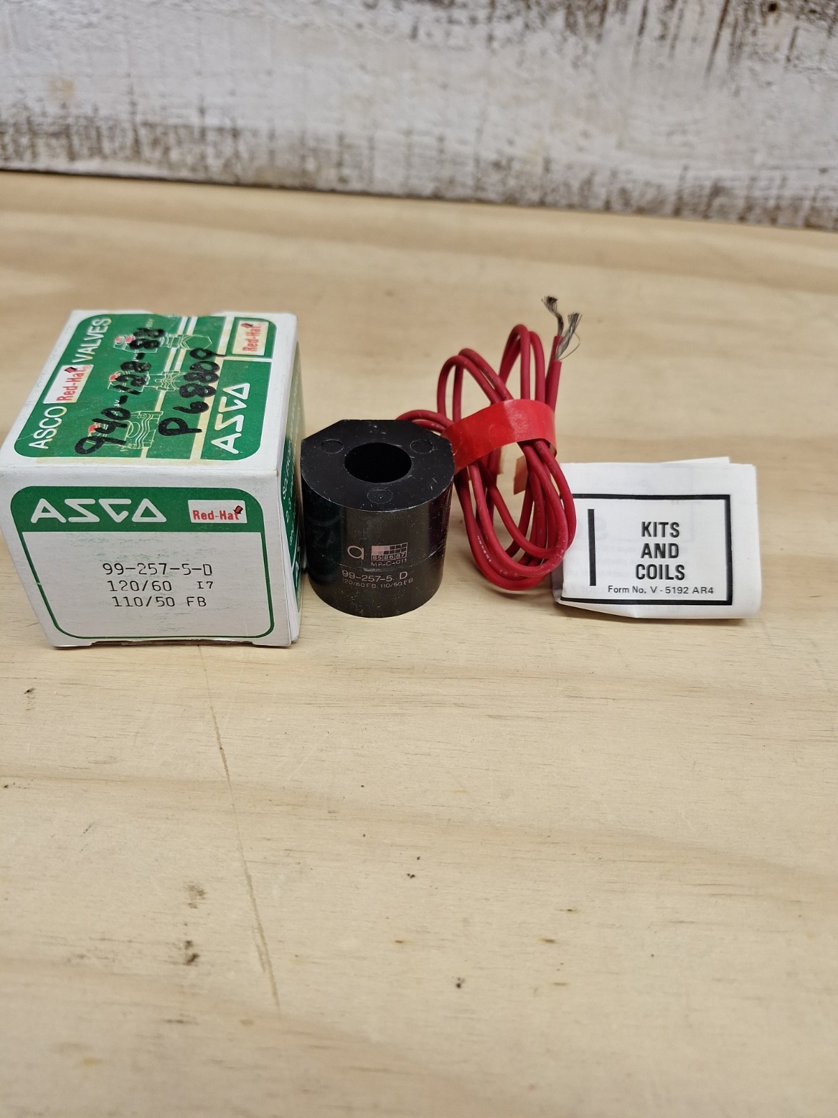 ASCO Red-Hat 99-257-5D Solenoid Valve Coil MP-C-011 120/60-110/50
