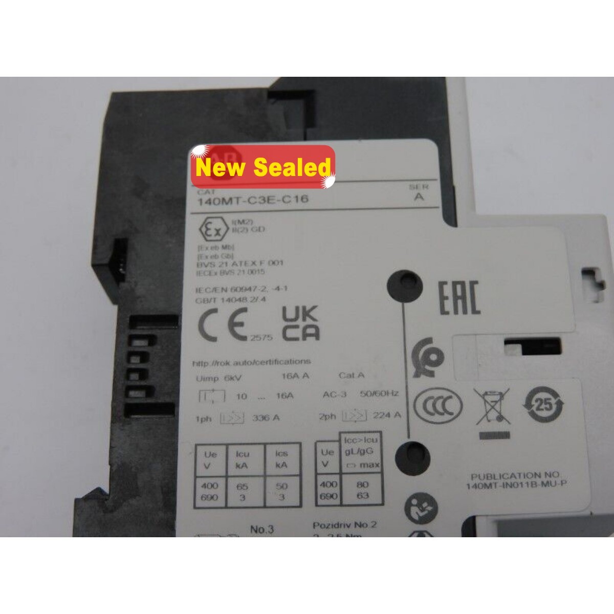 NEW 140MT-C3E-C16 10-16A (WH) NSMP