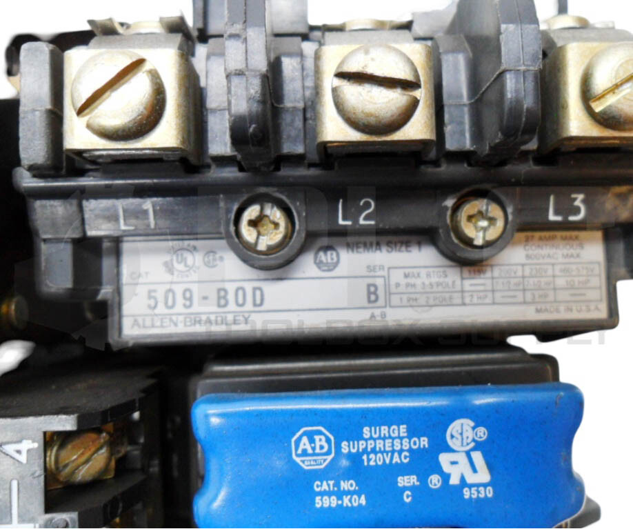 ALLEN BRADLEY 520E-BOD /C W/ 509-BOD /B W/ CB236 W/ 42185-800-01 W/ 599-K04 /C