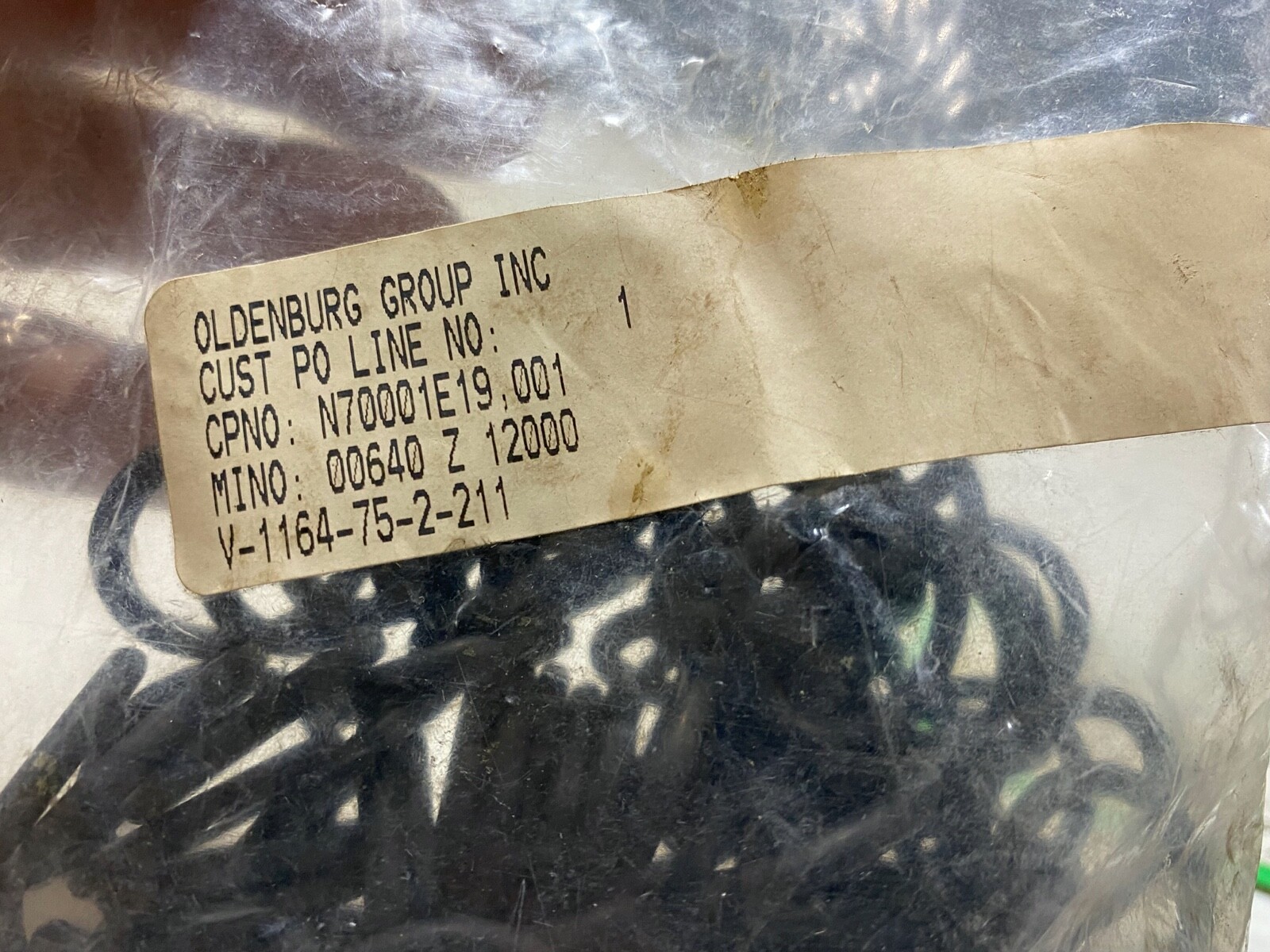 185x Parker Hannifin 2-211 O Rings Compound V-1184-75, 17mm x 11mm x 3mm, NOS