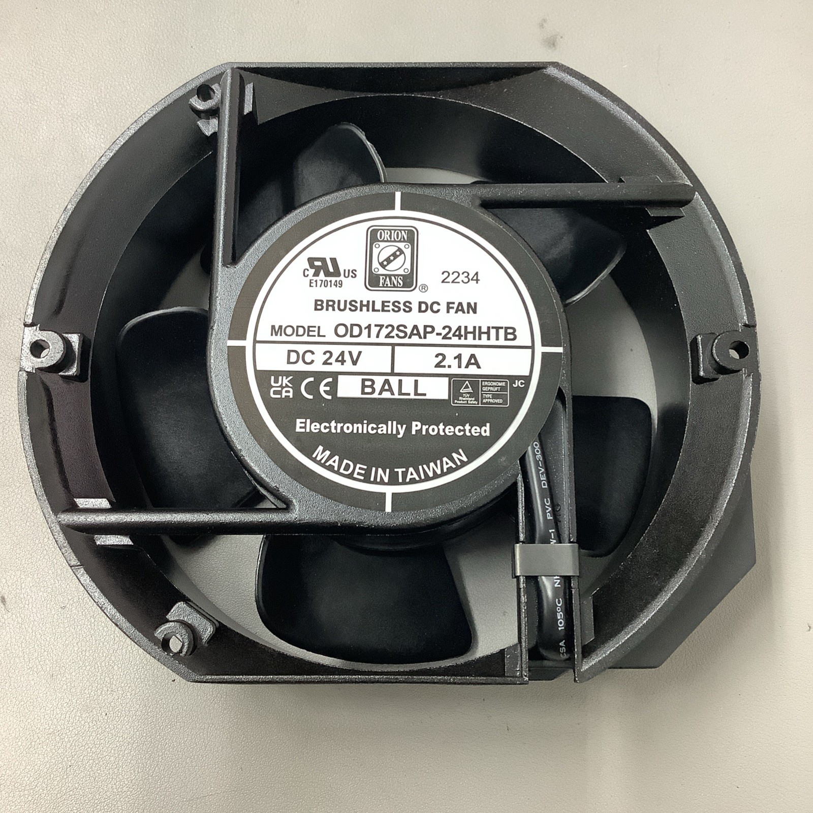 Orion Fans OD172SAP-24HHTB Brushless Fan 24VDC 2.1A (b222)