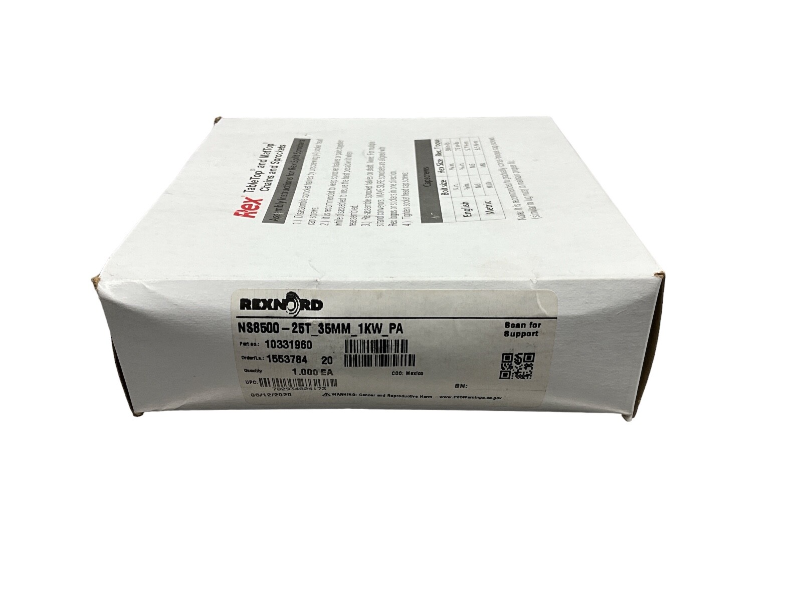 REXNORD NS8500-25T_35MM_1KW_PA 10331960