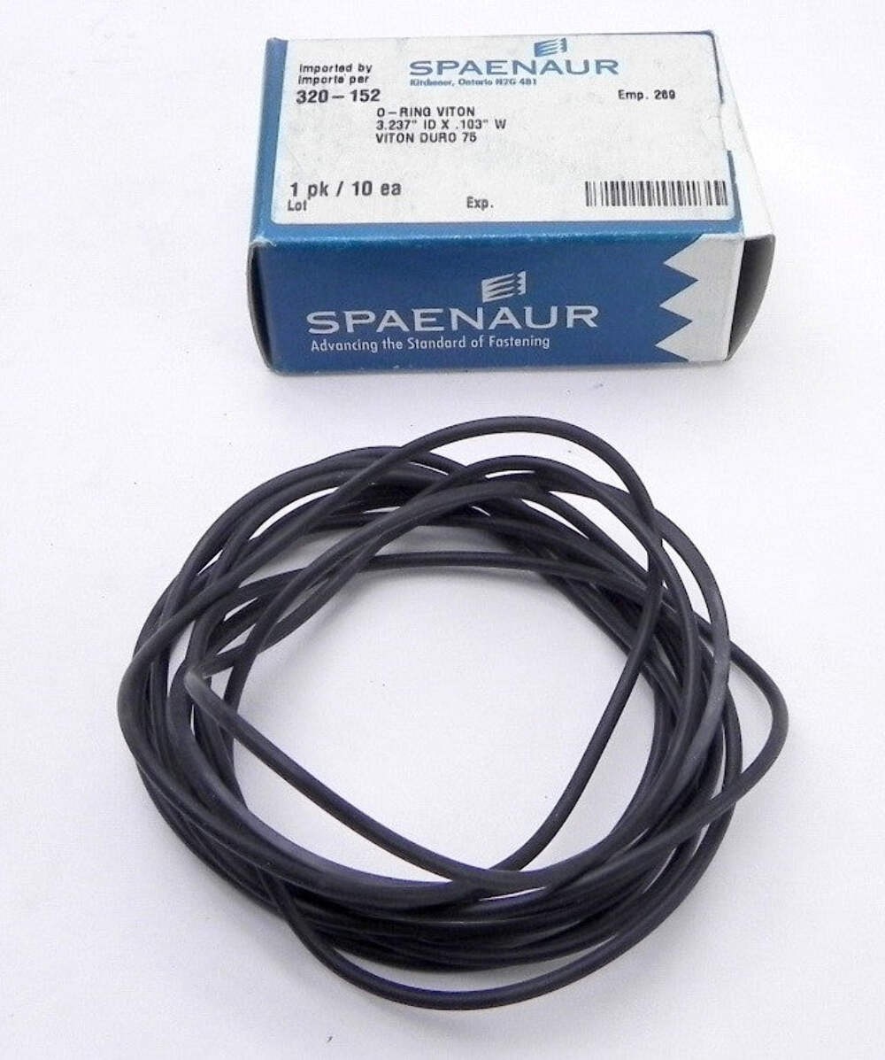 Spaenaur O Ring Viton 75 Duro Black 320-152 (10 Pcs)