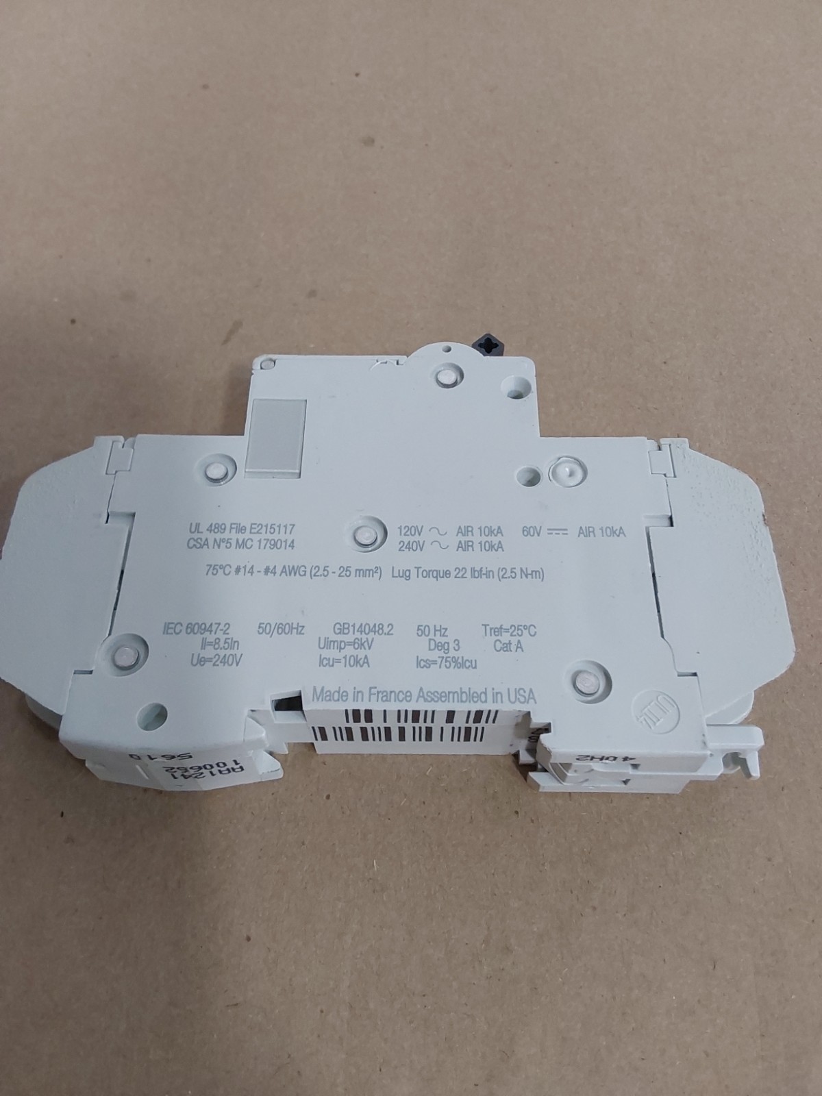 Schneider Electric C60 20A Multi 9 240v 60v.