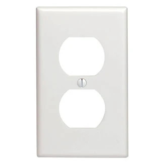 Leviton 88003 1-Gang Duplex Receptacle Wall Plate Standard Size Replacement