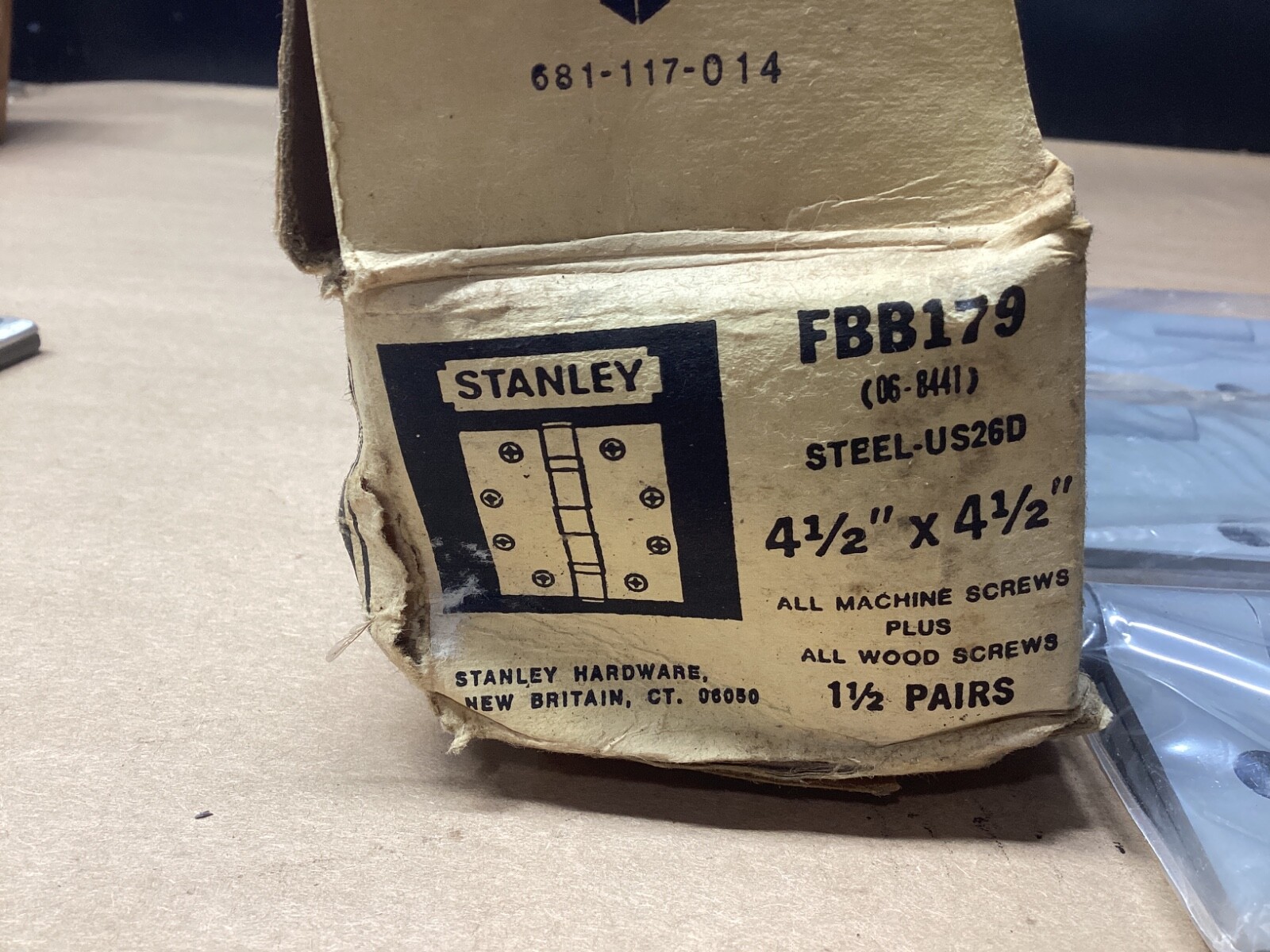 QTY OF 3 Stanley FBB179 Door Hinge #110B66PR3*CO
