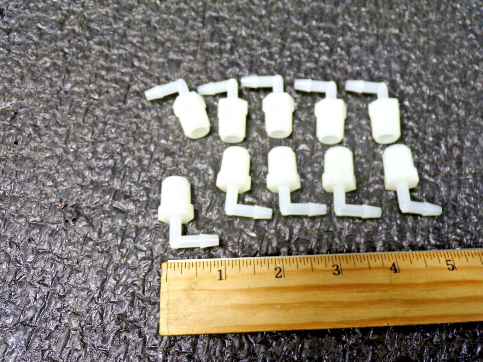 (10pk)THOGUS Barbed x MNPT Elbow, 90° Male, Nylon, 3/16″ Barb Size, Natural,(RG)