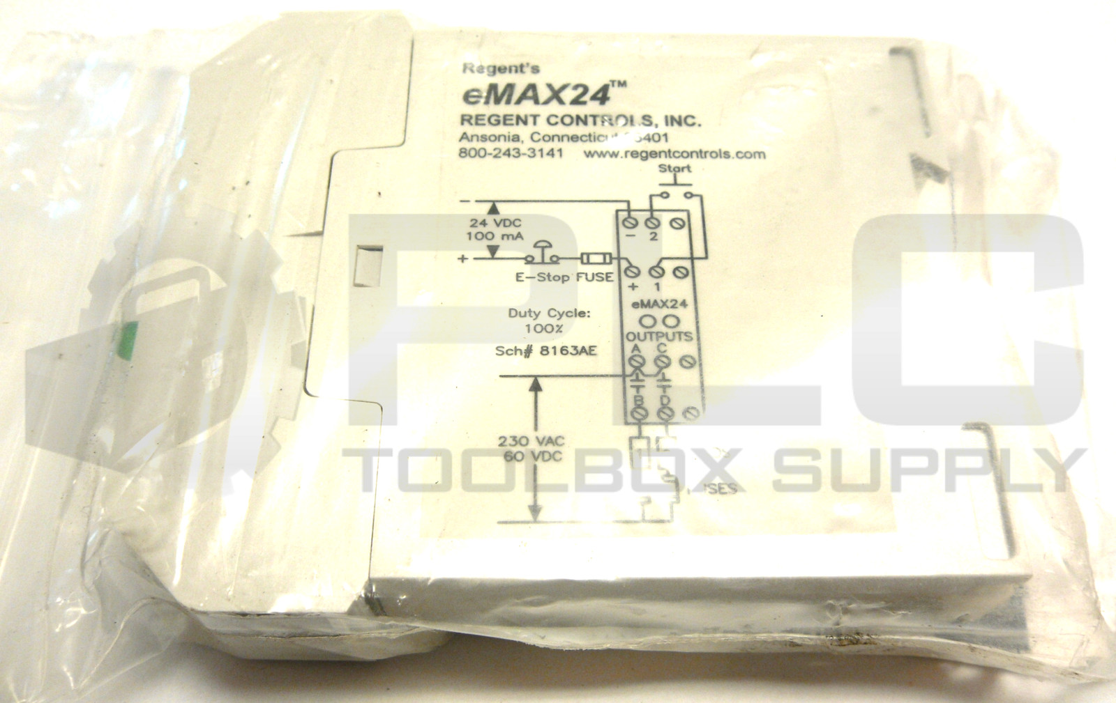 NEW REGENTS EMAX24 SAFETY RELAY MOMENTARY 24VDC
